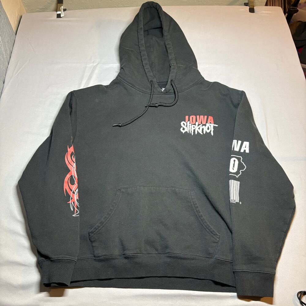 slipknot iowa 20th aniversary barcode hoodie